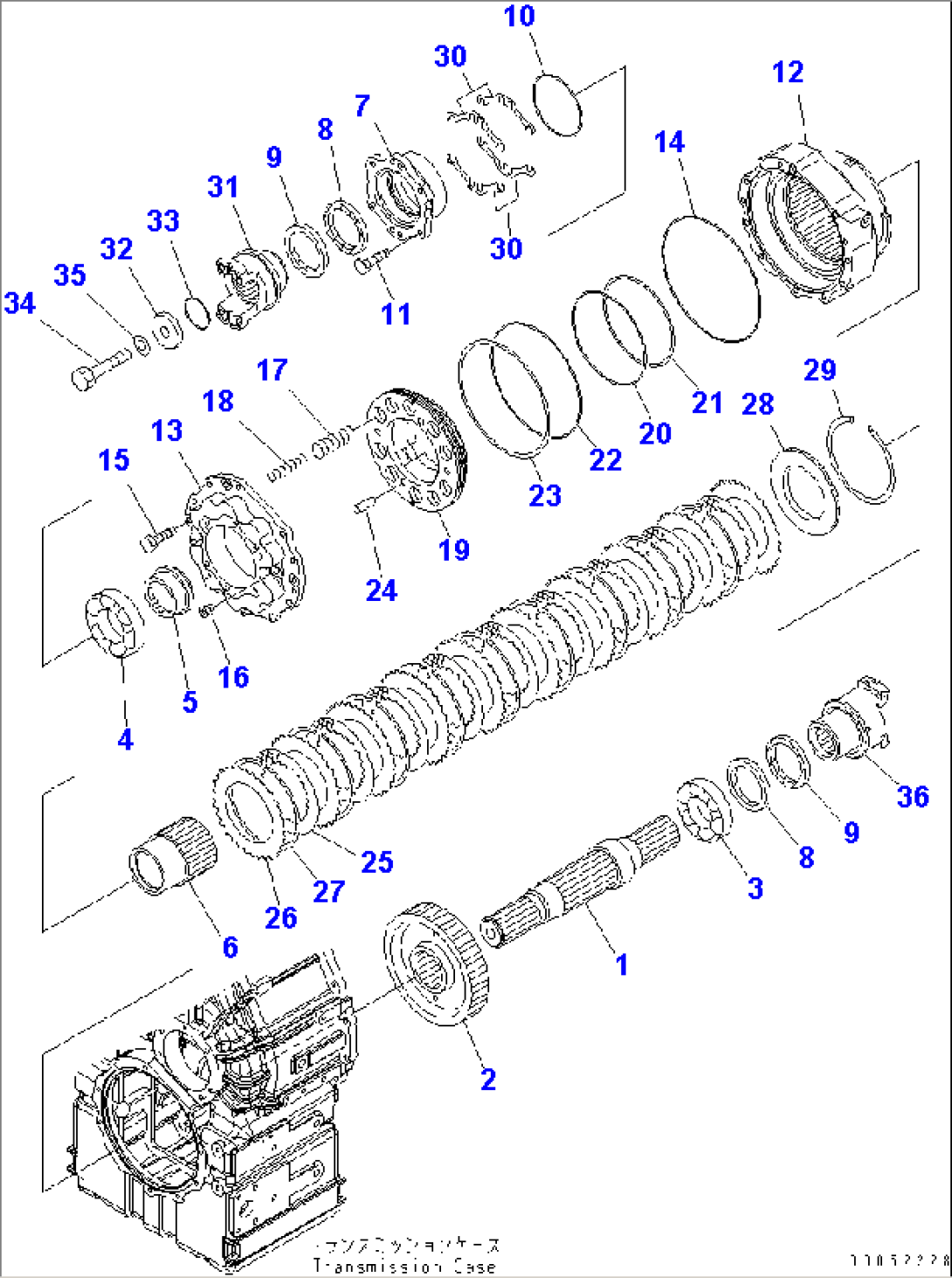 TRANSMISSION (OUTPUT SHAFT)(#65001-)