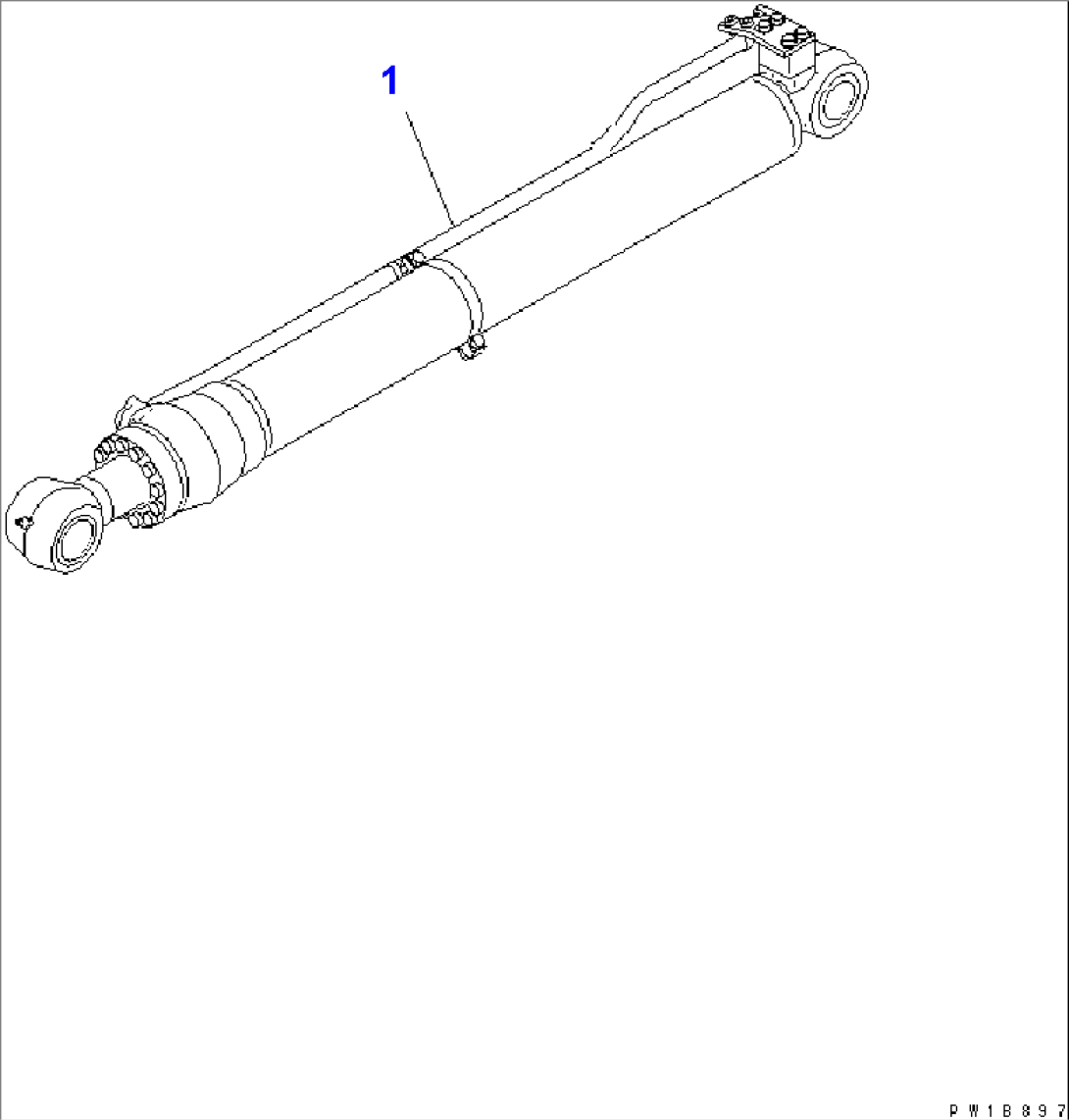 ARM CYLINDER (SAFETY VALVE LESS)