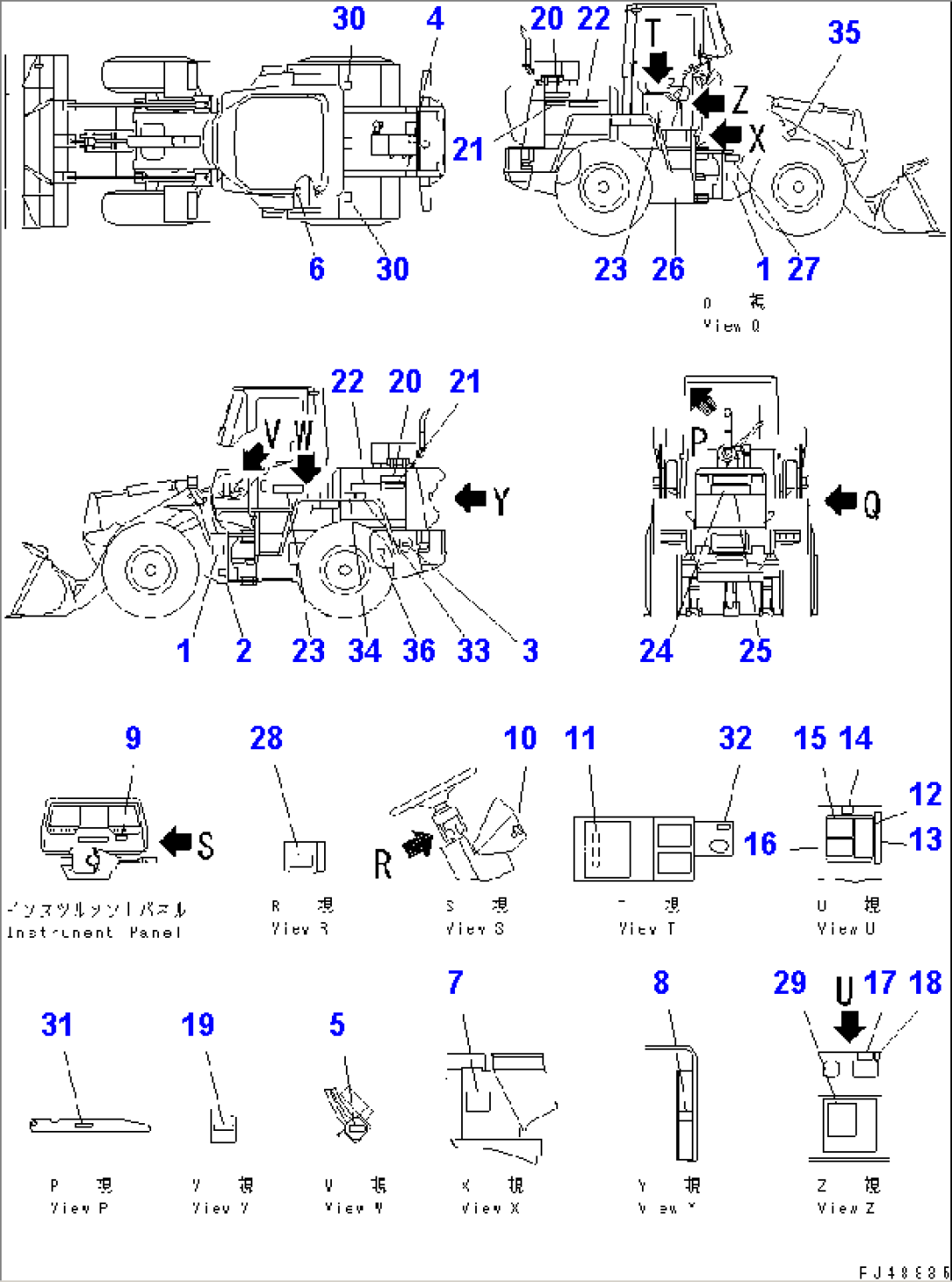 MARKS AND PLATES (WITH CAB) (JAPANESE) (SUPER SILENT SPEC.)(#60001-)