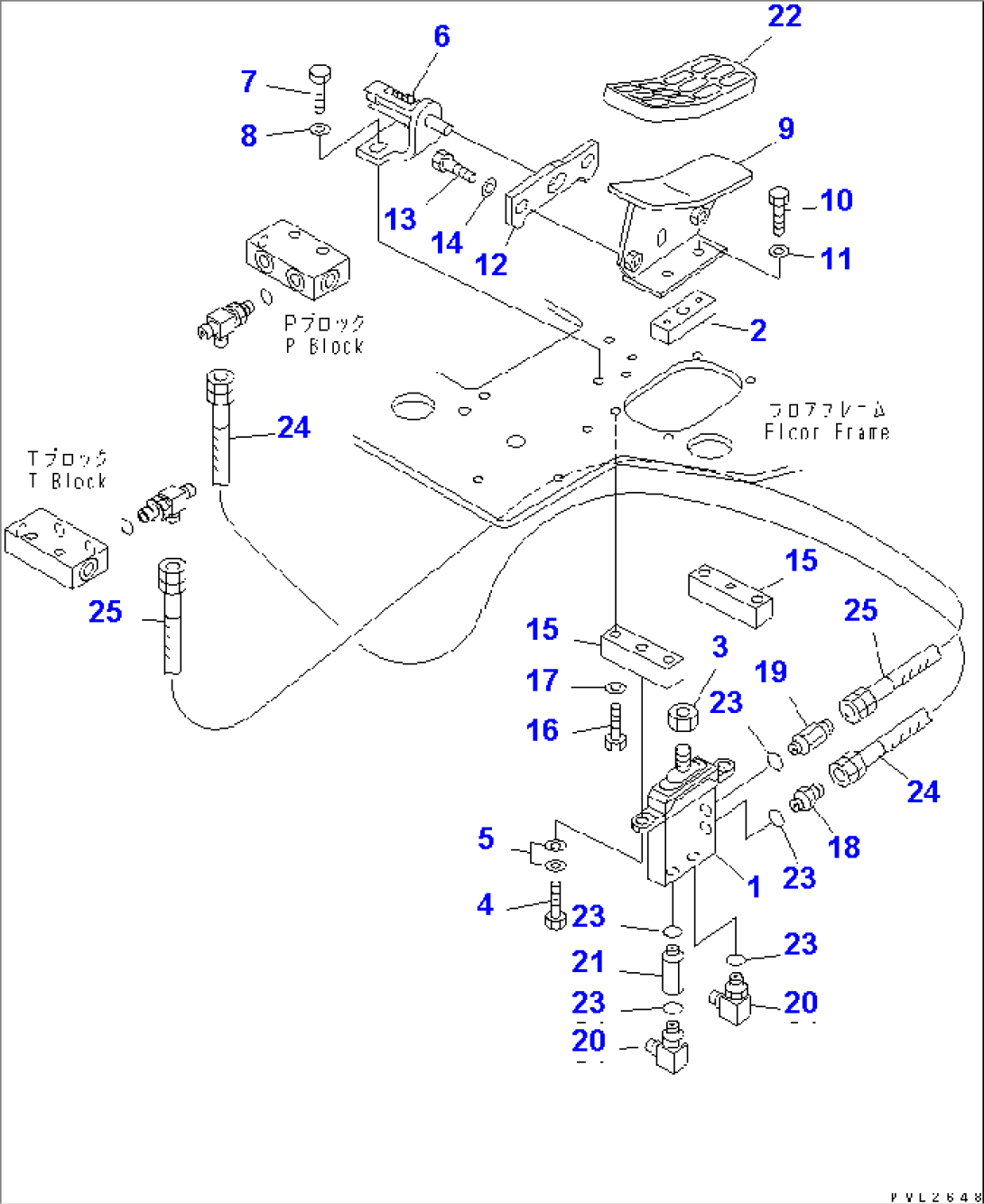 FLOOR FRAME (2 ATTACHMENT CONTROL)