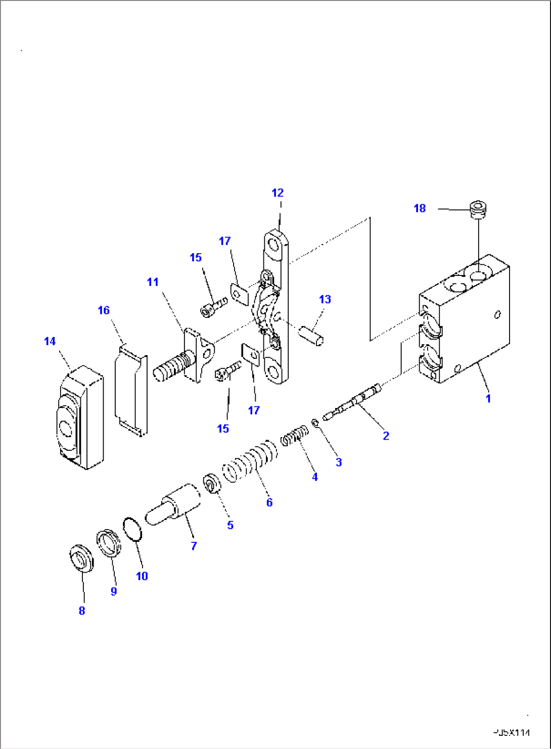 FLOOR FRAME, 1-ATTACHMENT, PPC VALVE FOR BLADE