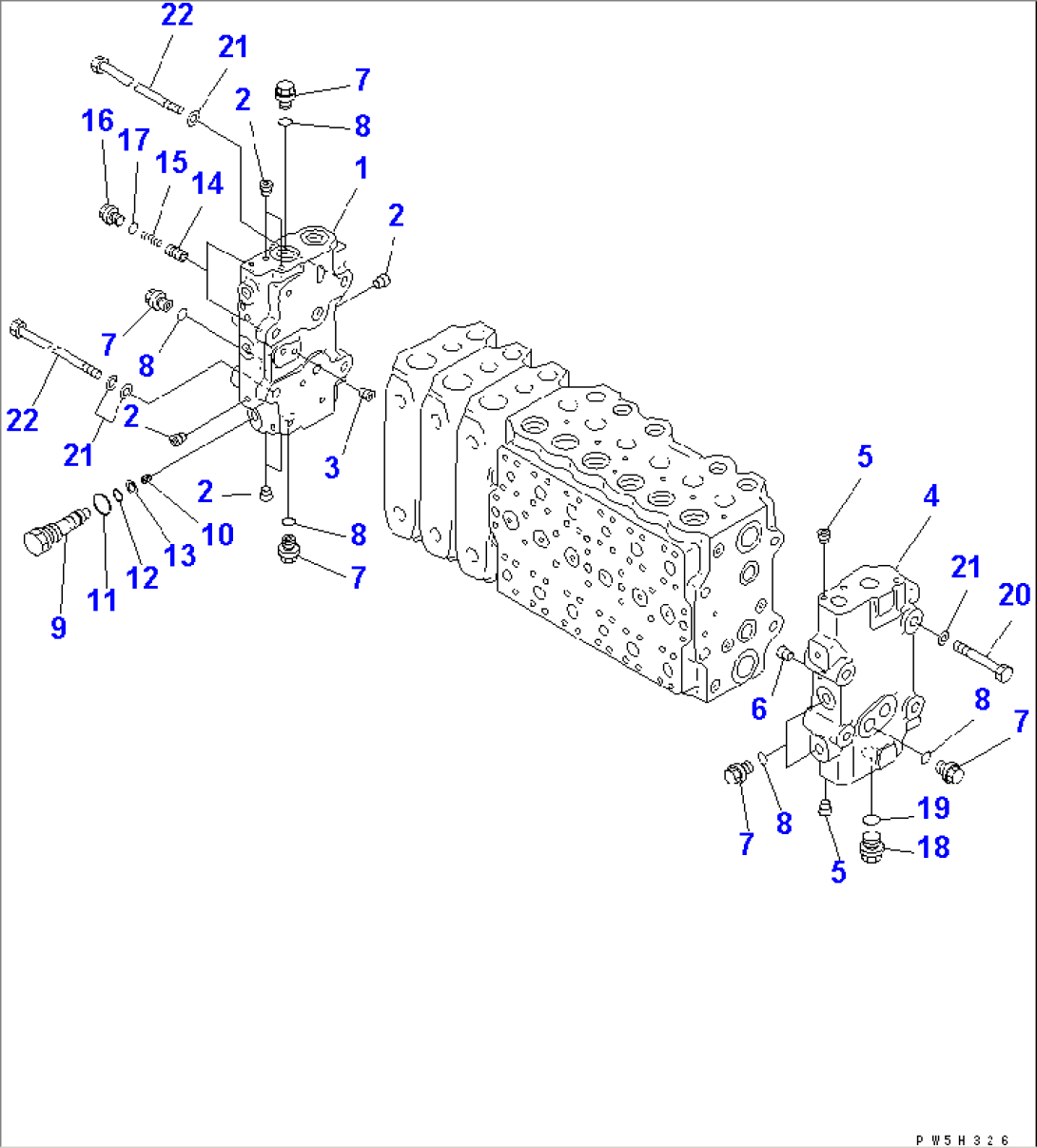 MAIN VALVE (3-ACTUATOR) (4/15)