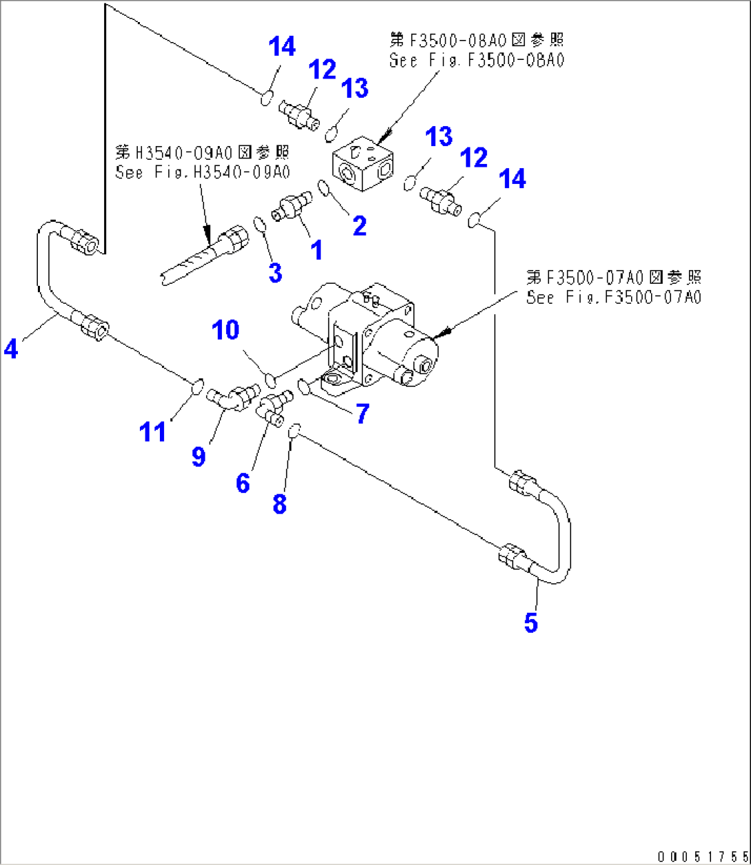 REAR AXLE (SLACK ADJUSTER PIPING)(#7001-)