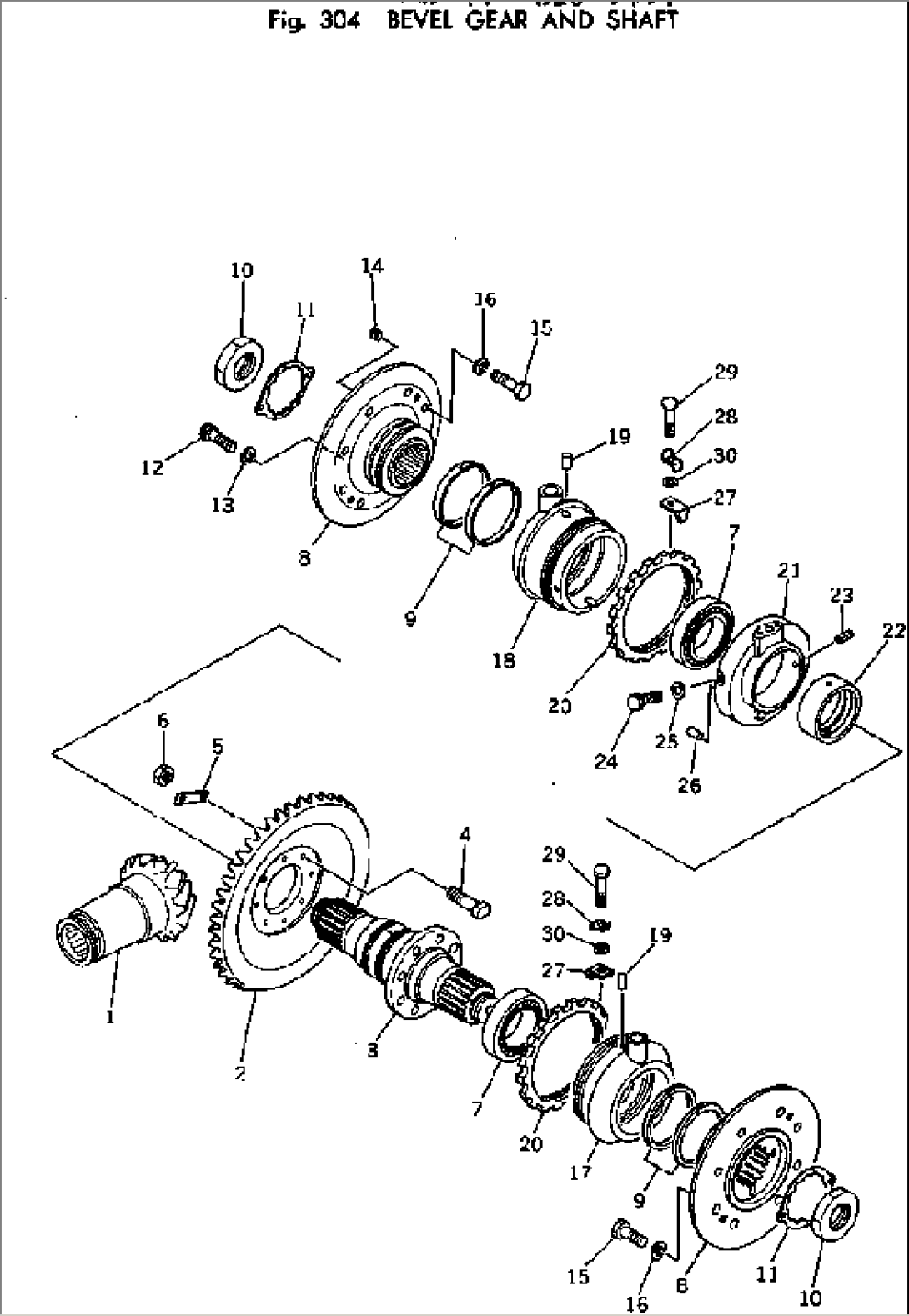 BEVEL GEAR AND SHAFT