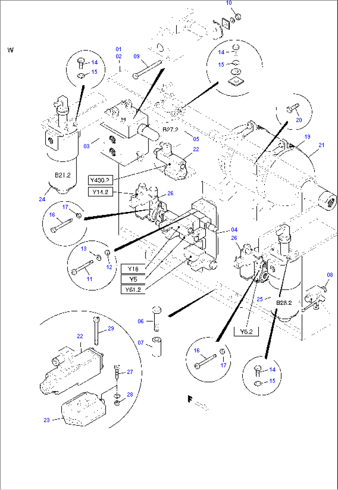 Control- and Filter Plate, front (Engine 2)