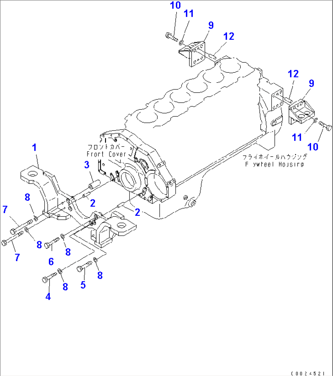 ENGINE MOUNTING(#313758-)