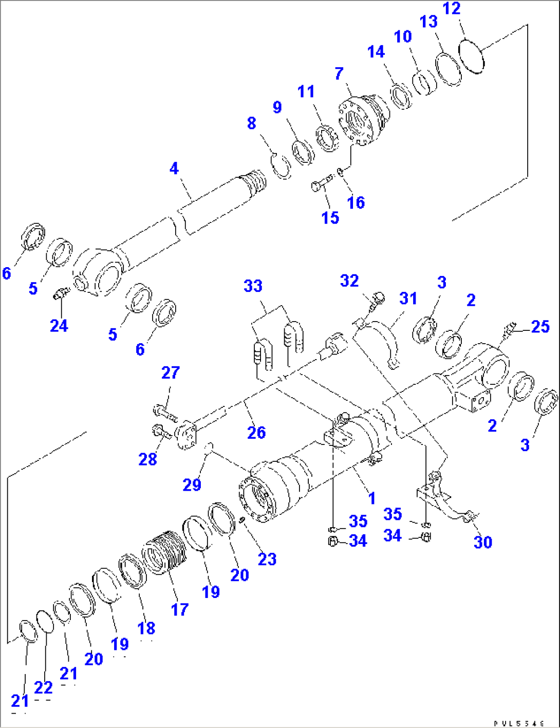 BUCKET CYLINDER(YELLOW)