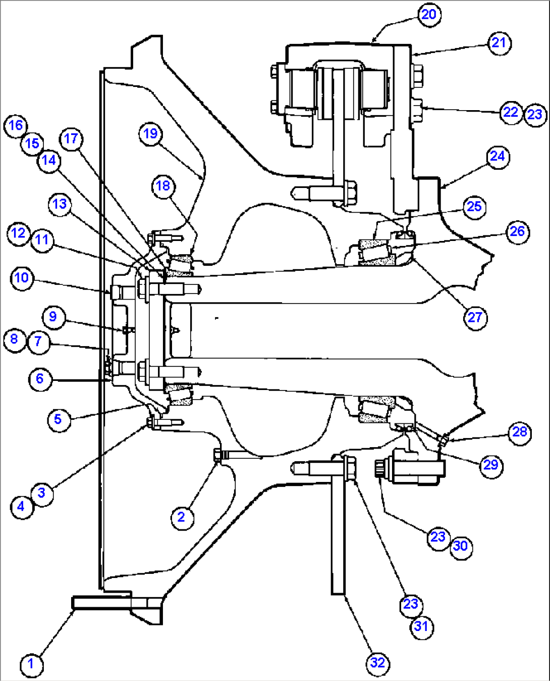 SPINDLE, HUB & BRAKE INSTL