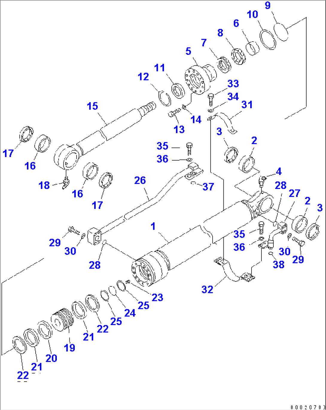 BUCKET CYLINDER (INNER PARTS)