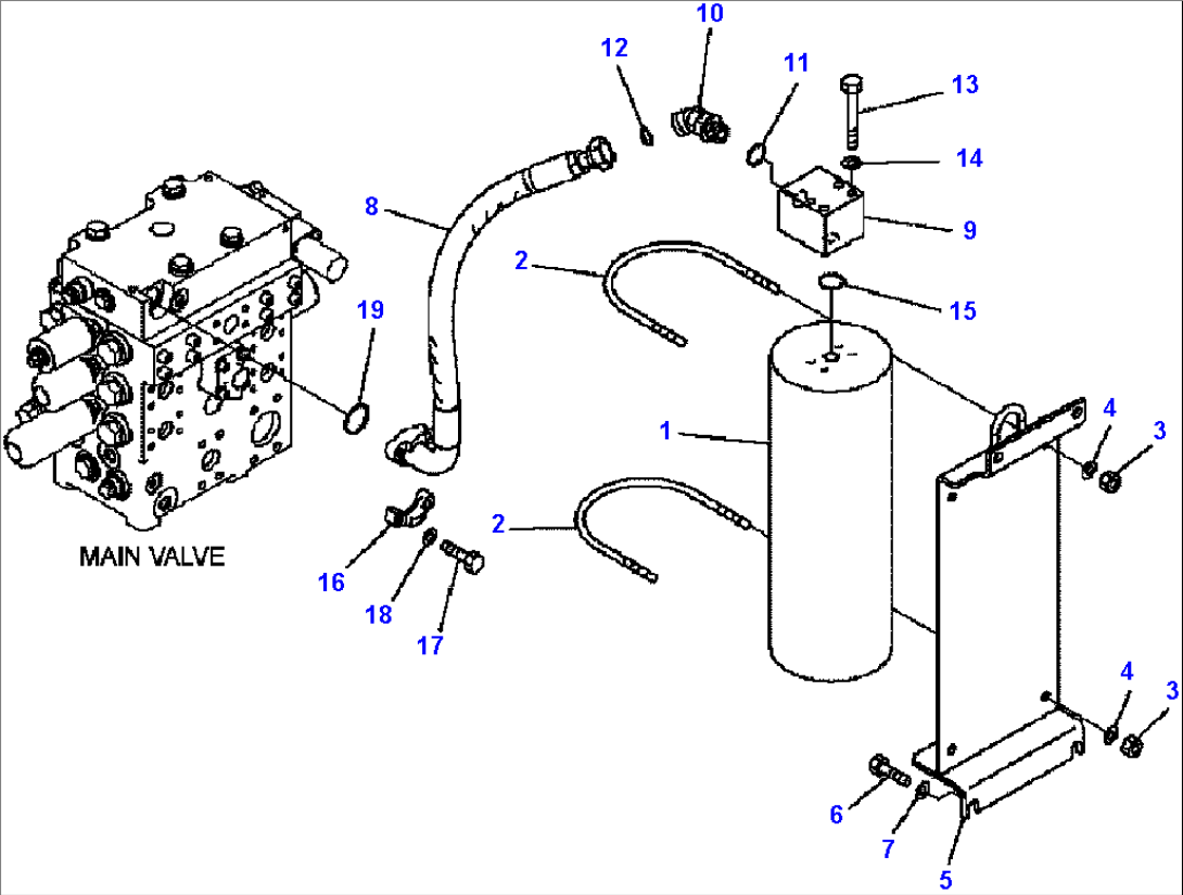 H4200-07A0 HYDRAULIC PIPING ECSS LINE