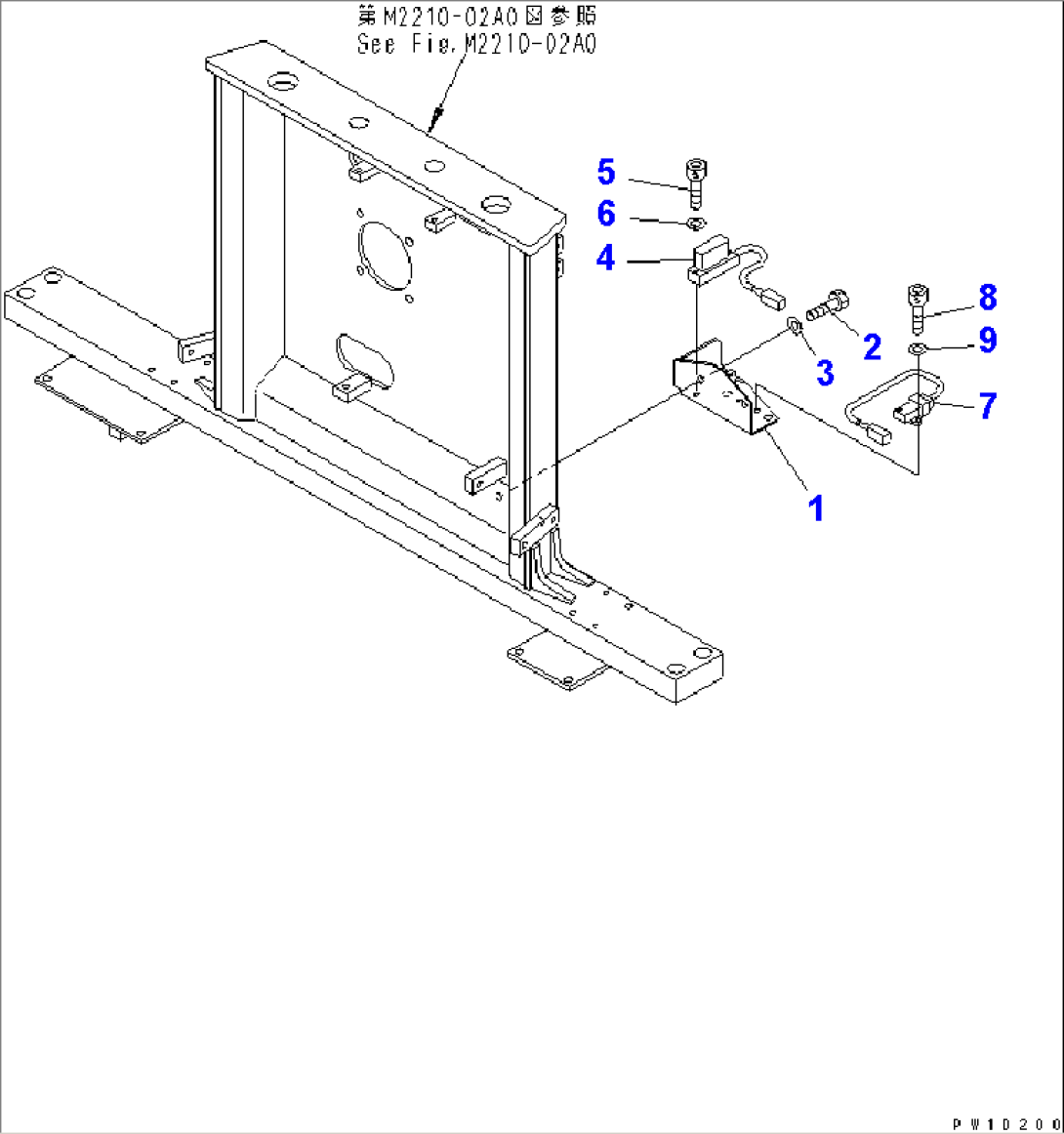 SENSOR AND BRACKET (WITH SHOE SLIP CONTROL)(#25050-26075)