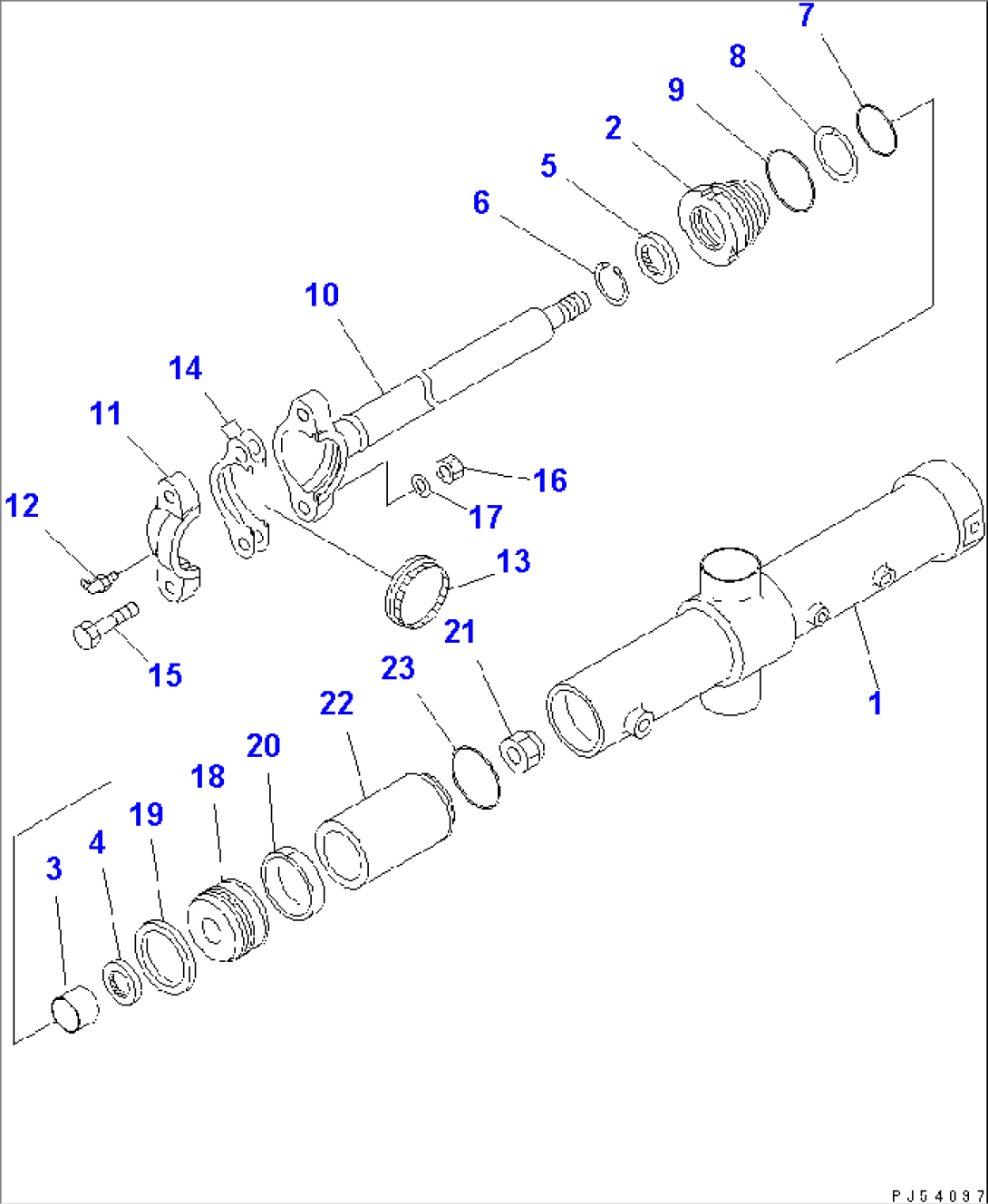 ROTOR LIFT CYLINDER (TBG SPEC.)(#11062-)