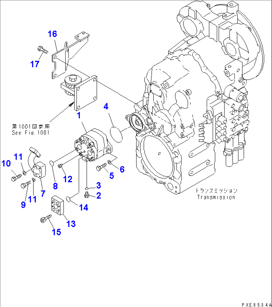 EMERGENCY STEERING (TRANSMISSON RELATED PARTS) (FOR 4-SPEED)(#50001-)