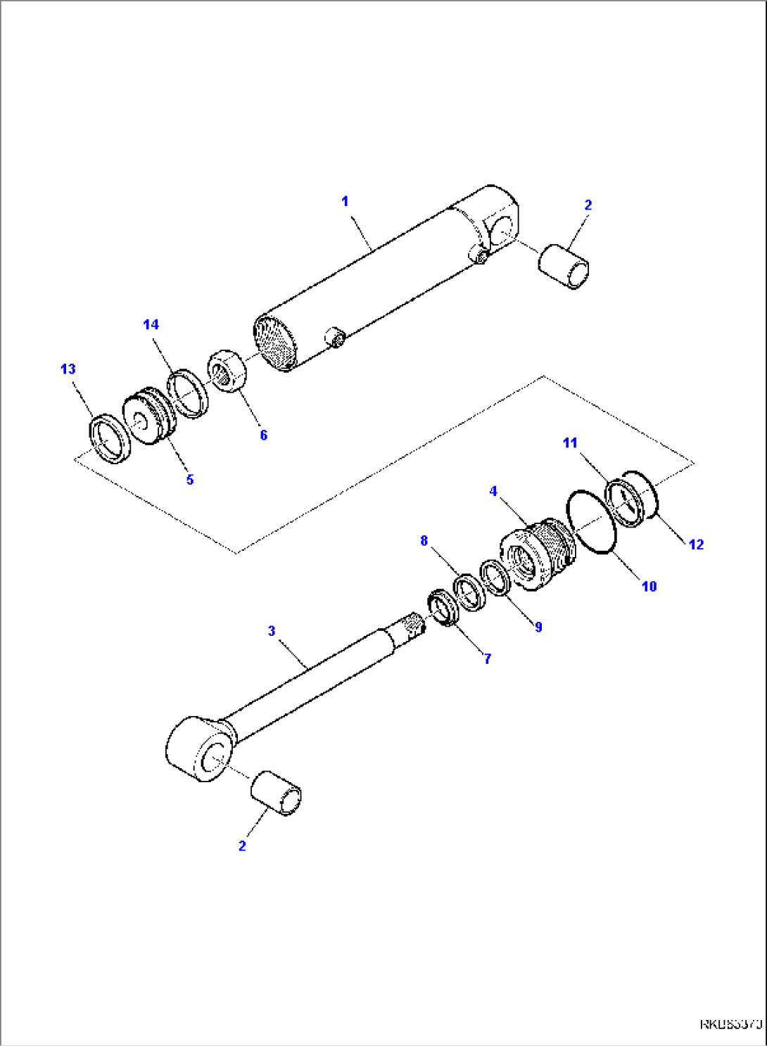 SIDE DIGGING BOOM CYLINDER