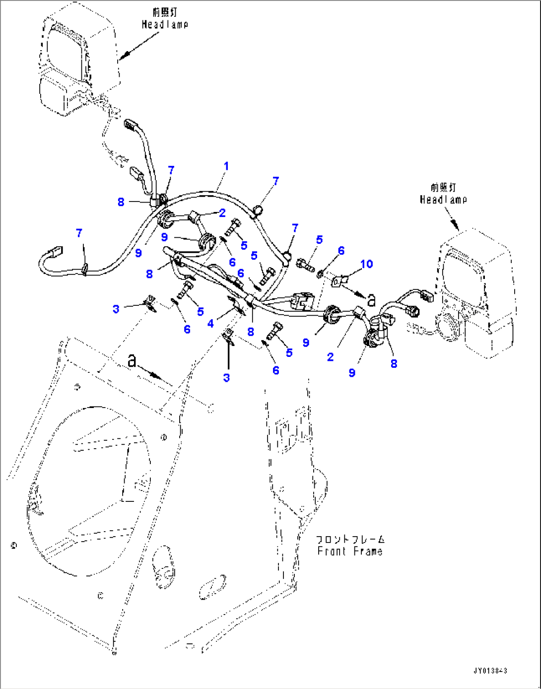 Electric Wiring Harness, Front Wiring Harness (#60001-)