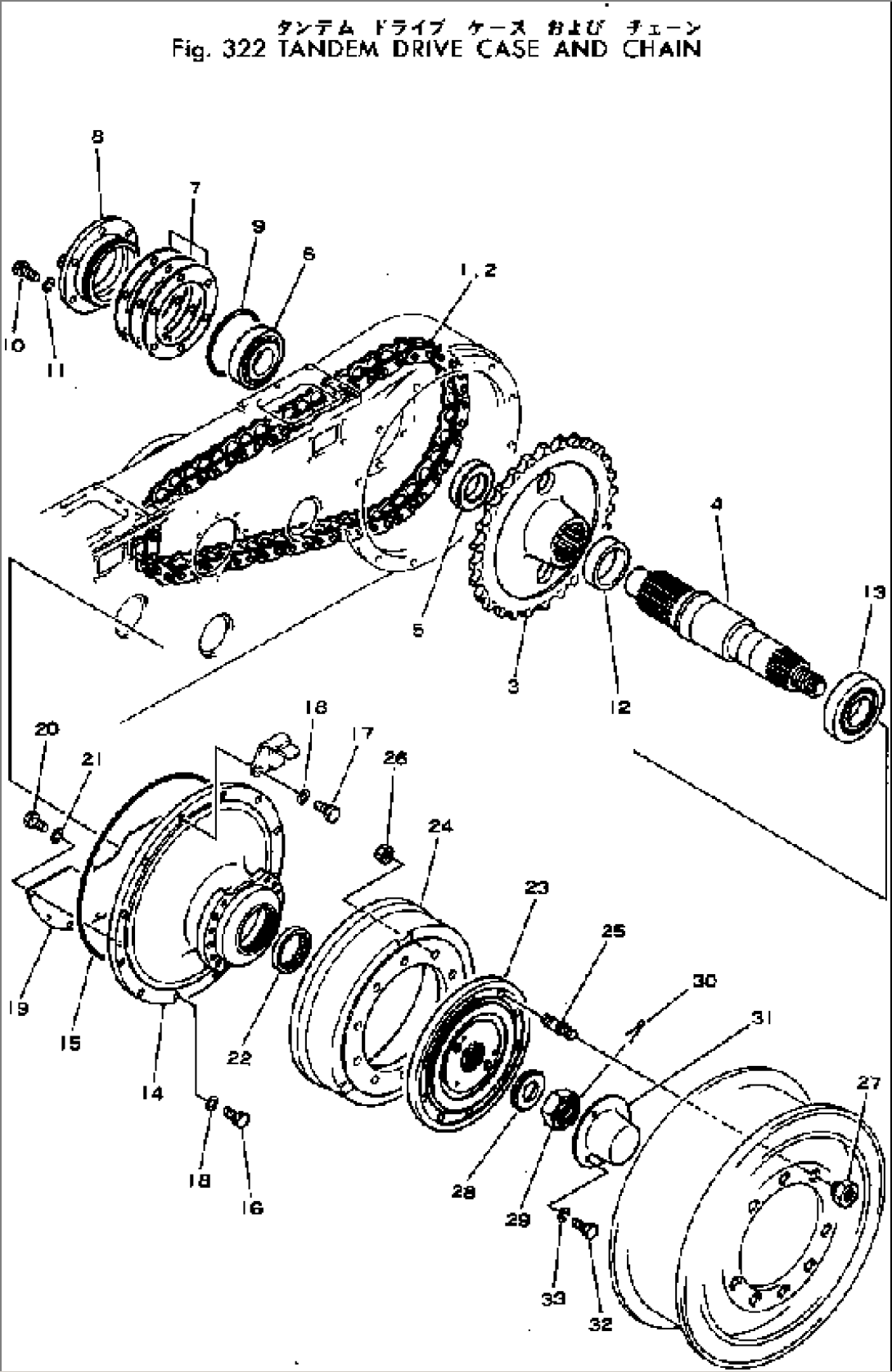 TANDEM DRIVE CASE AND CHAIN