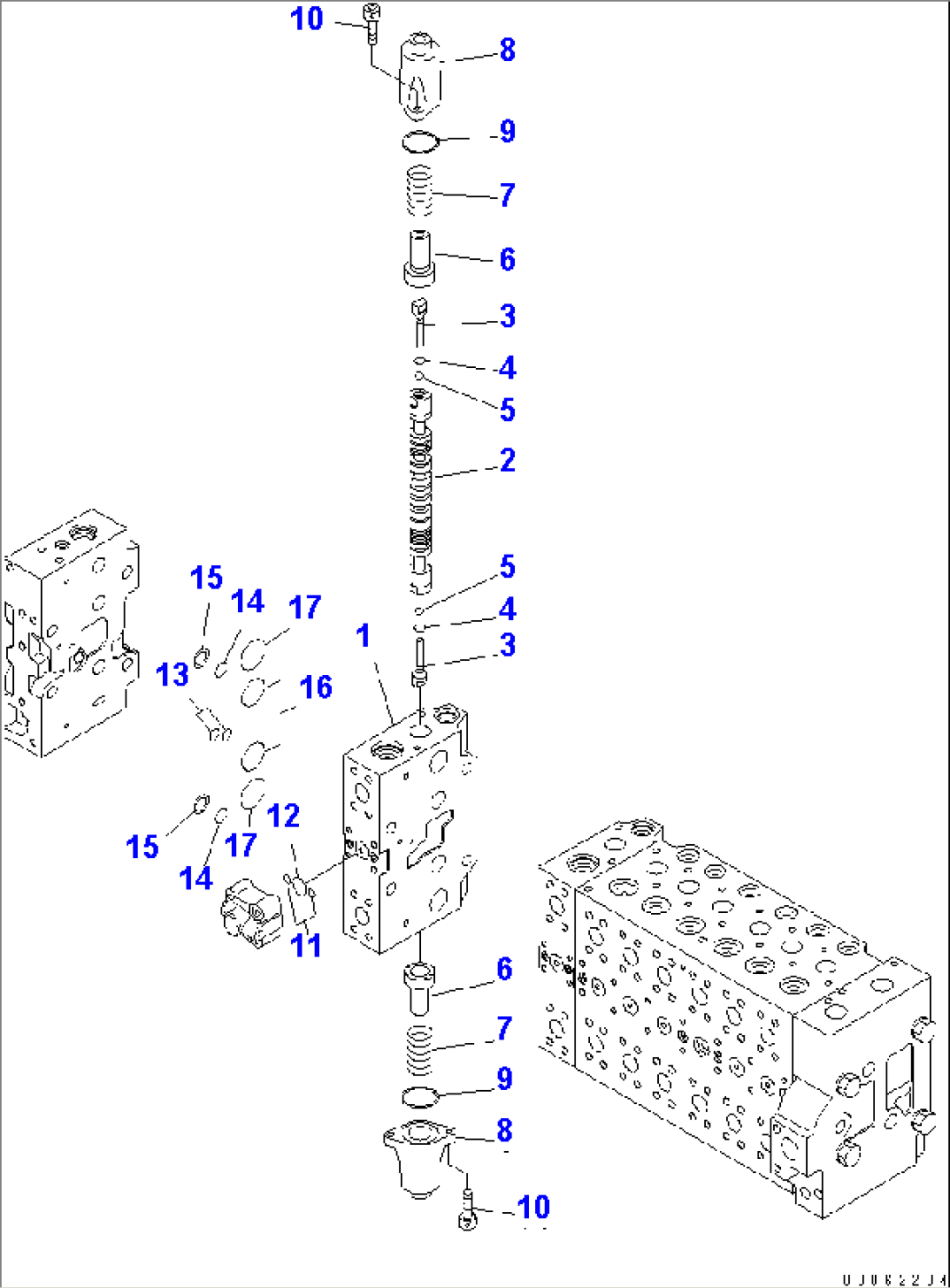 MAIN VALVE (2-ACTUATOR) (16/18)(#1001-)