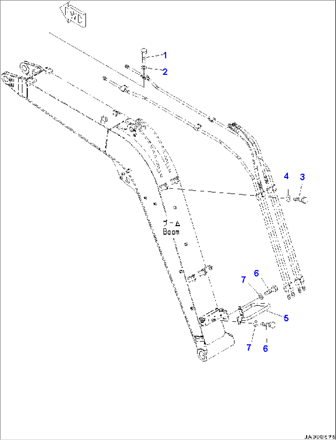 Boom, Piping Mounting and Handrail (#5001-)