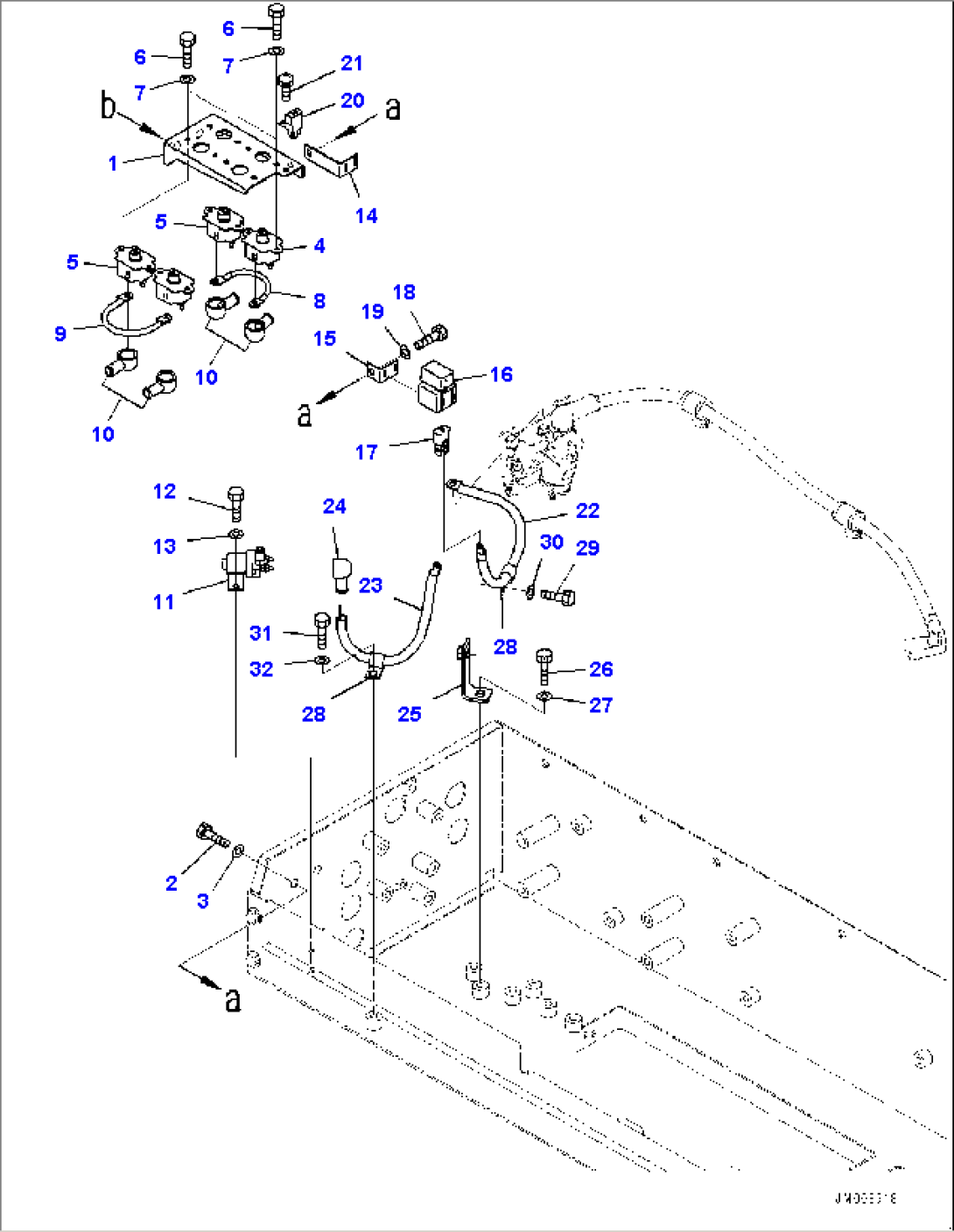 Battery Box, Circuit Breaker and Fuse (#50001-)