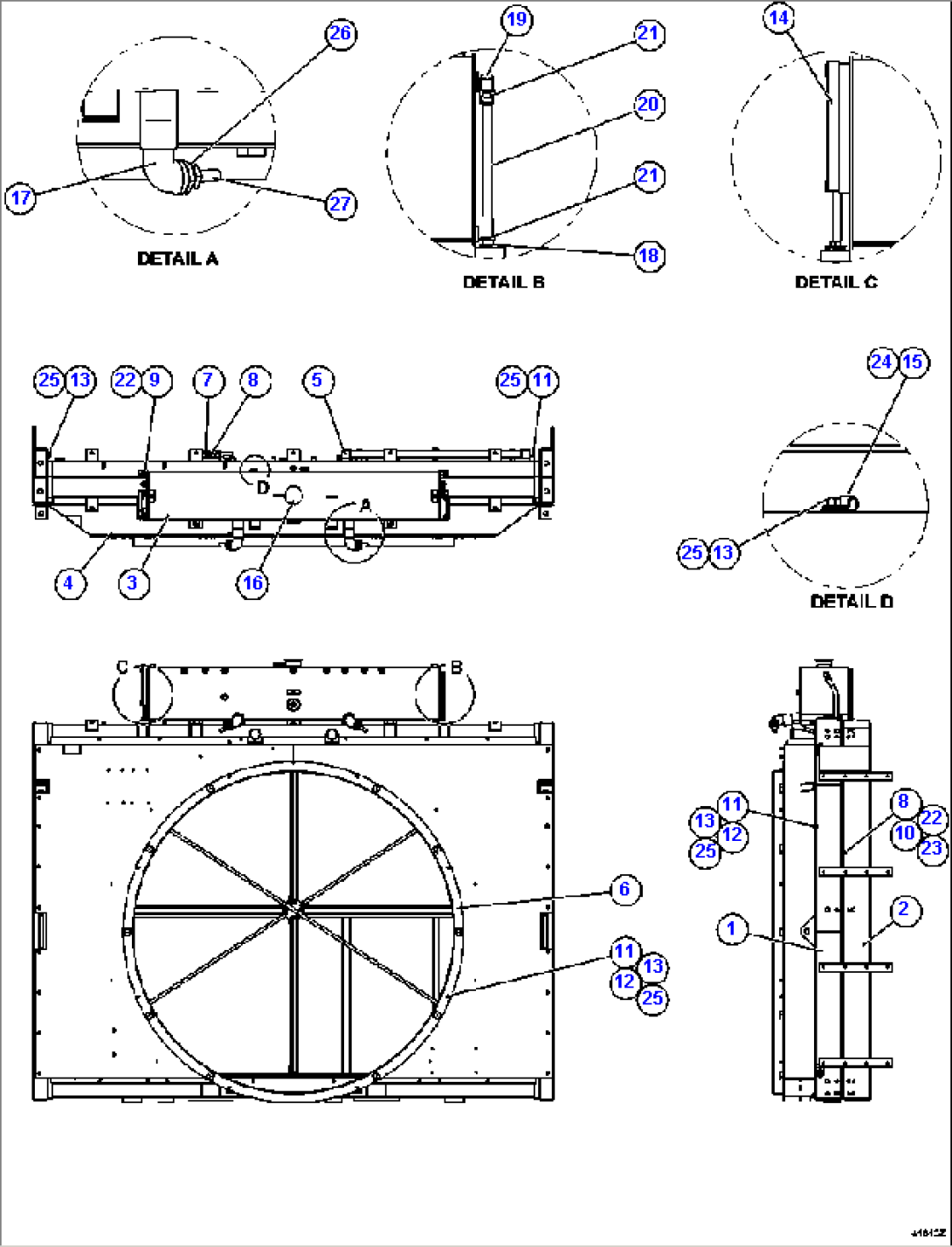 RADIATOR & SHROUD ASSEMBLY PC2616