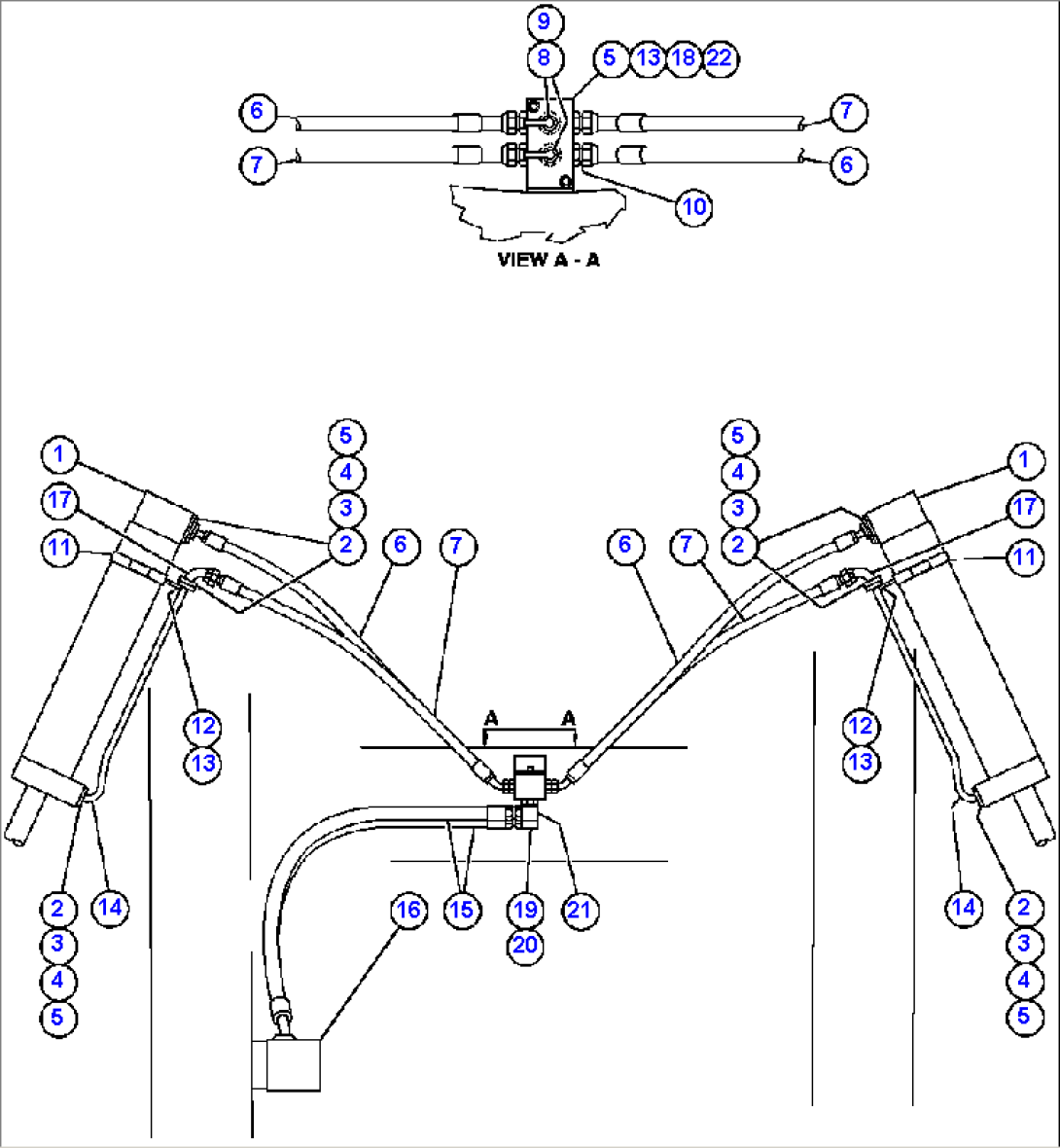 STEERING CYLINDER PIPING