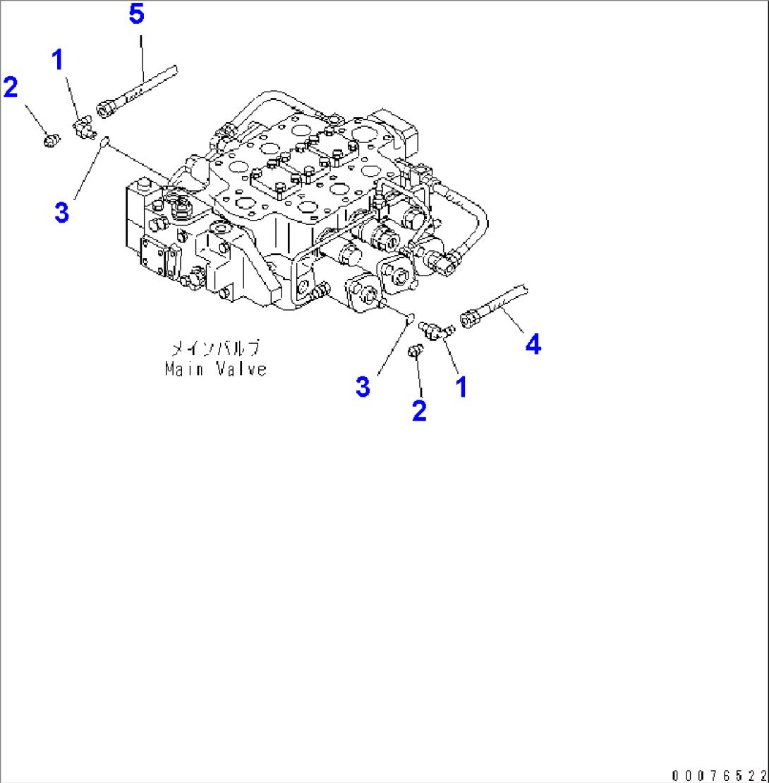 MAIN VALVE (ELBOW) (FOR 3-SPOOL VALVE)