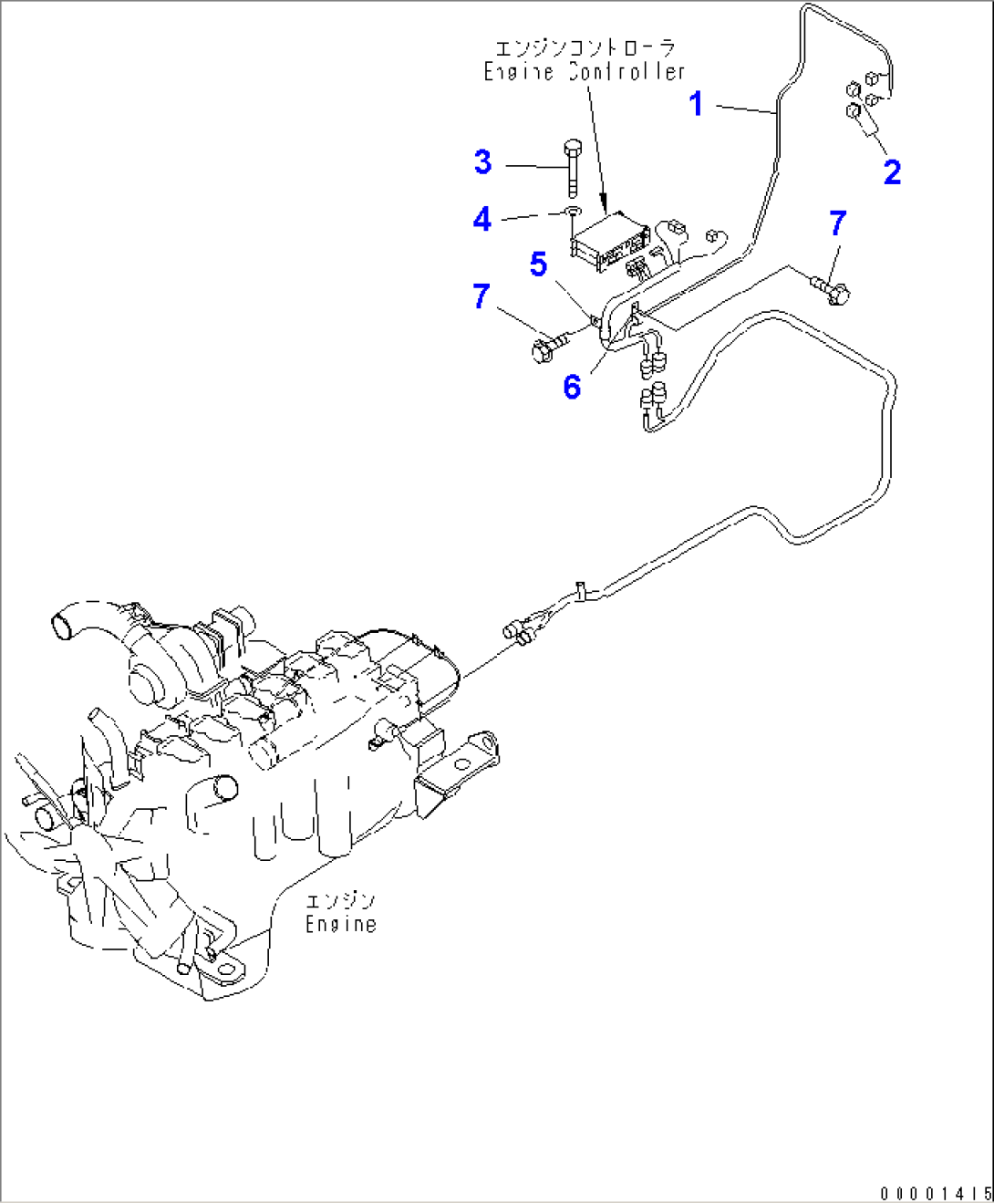 ENGINE HARNESS (CAB)(#1001-1041)
