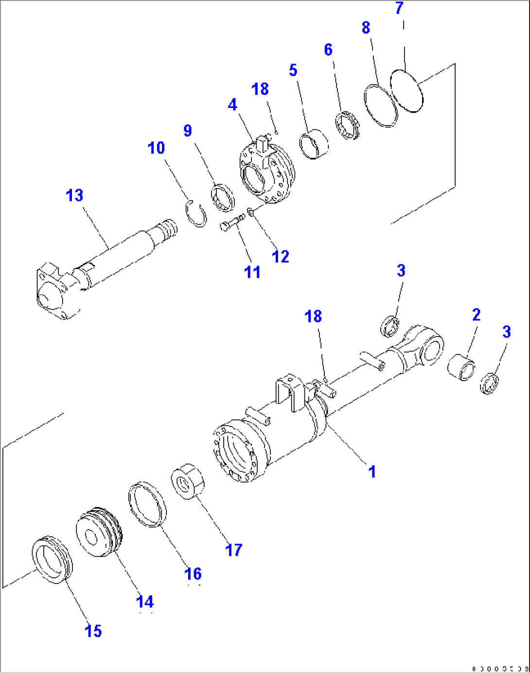 TILT OR PITCH CYLINDER(#4180-4190)