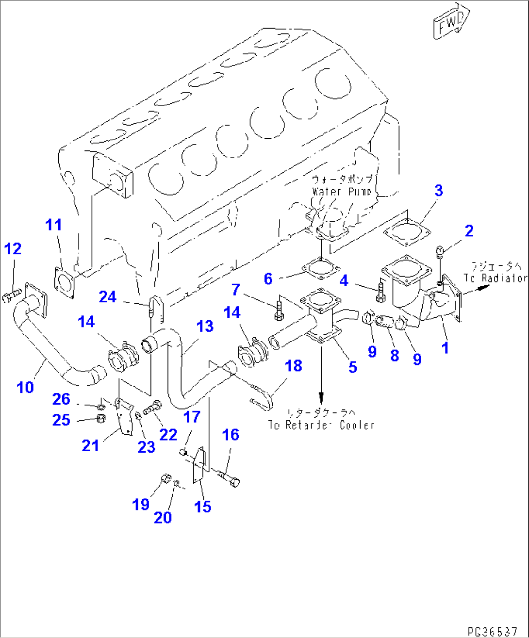COOLING SYSTEM PIPING(#11859-12236)