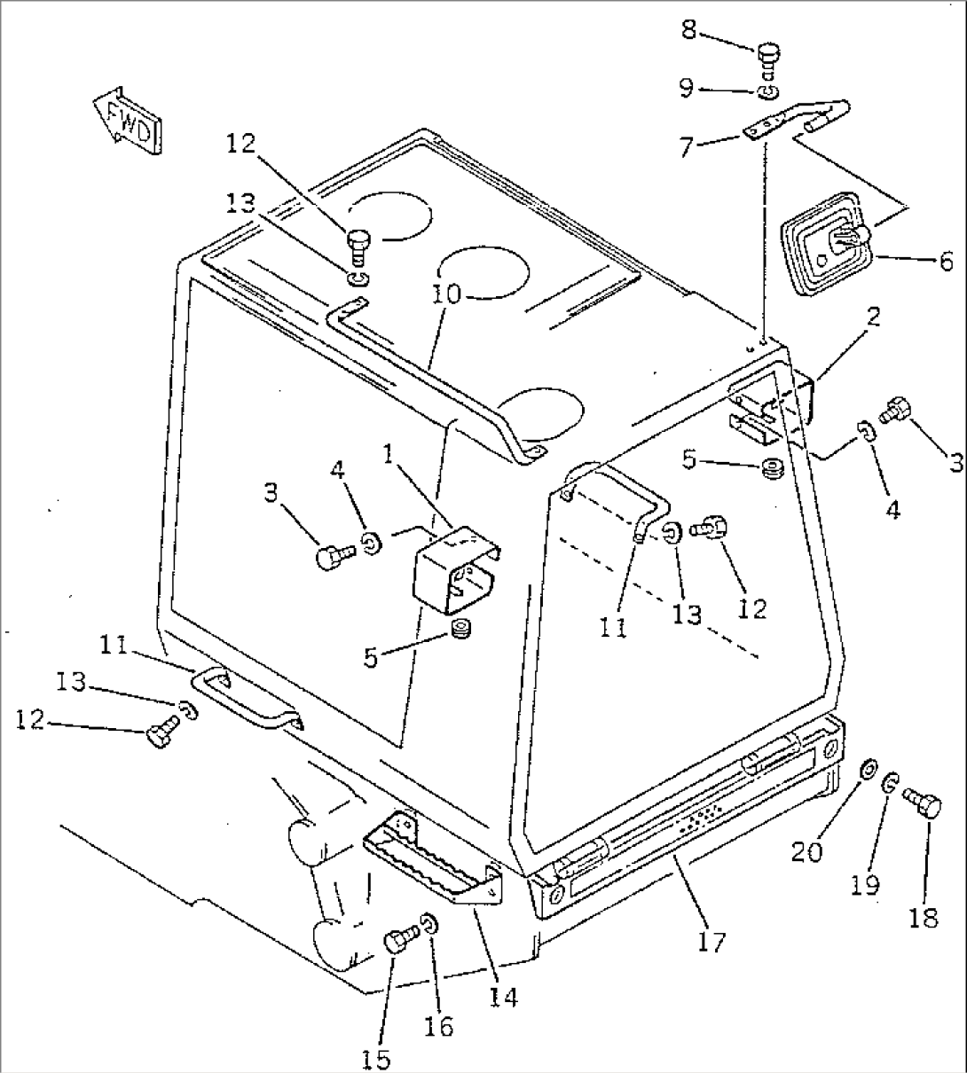 ENGINE HOOD (4/4)(#1001-1399)