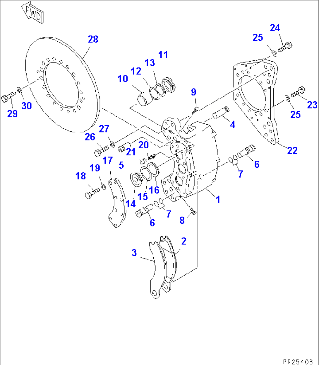 FRONT BRAKE (FOR DISC TYPE) (WITH ABS)