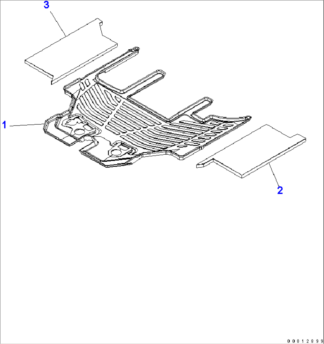 FLOOR MAT (FOR 2-PERSONS CAB)