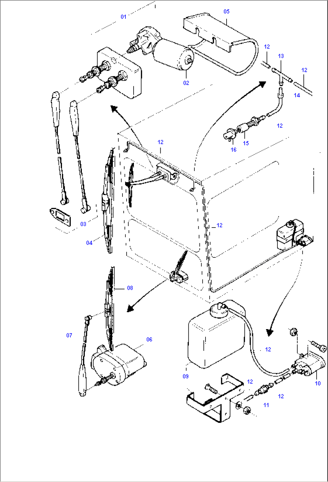 Windscreen Washing Assy.