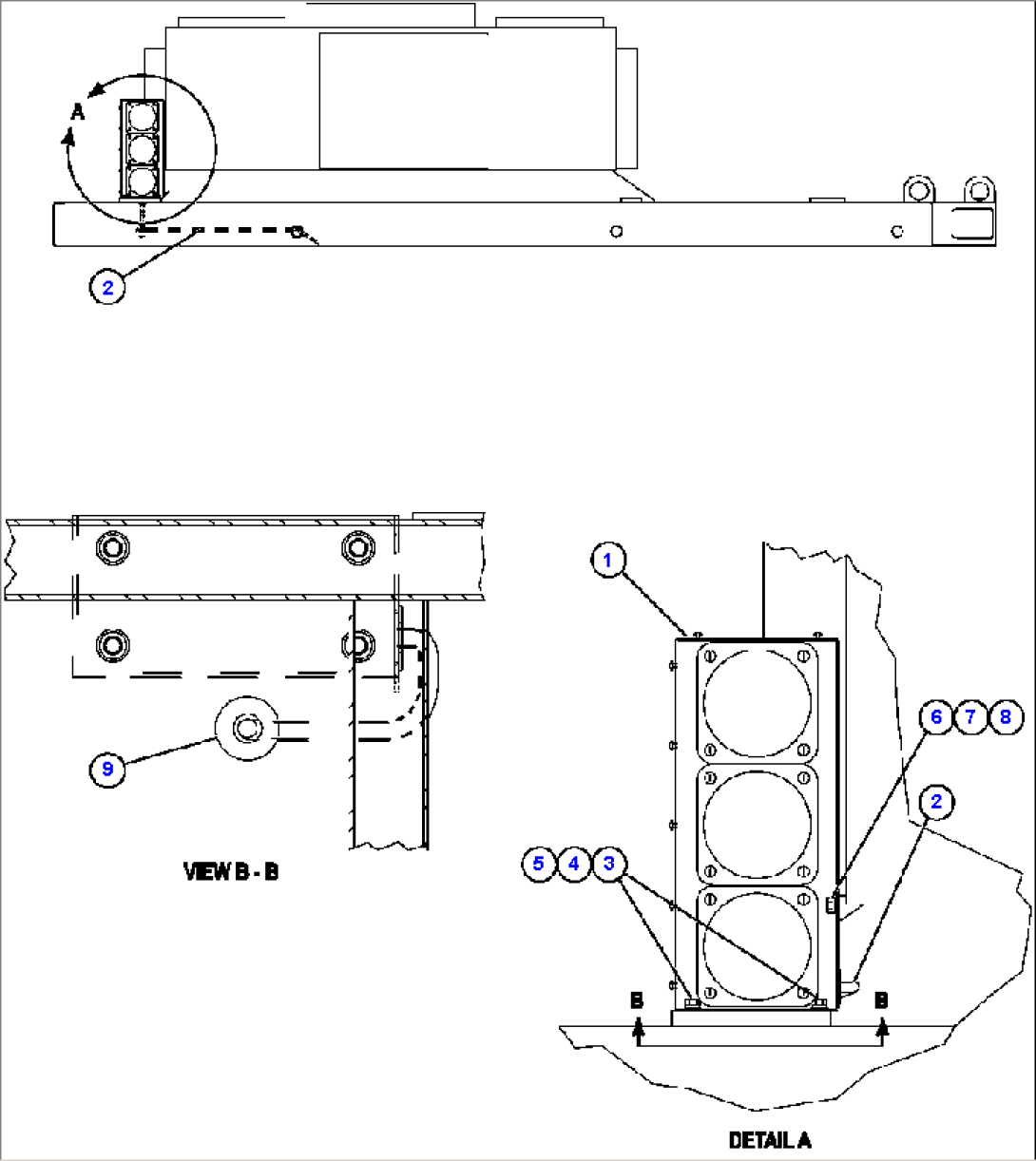 PAYLOAD METER III - INDICATOR LIGHTS - RIGHT DECK