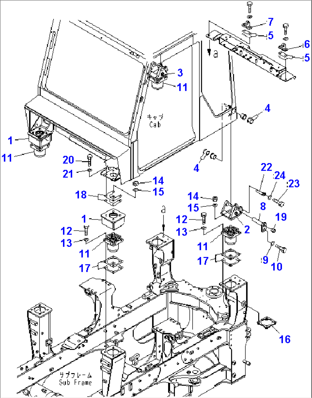 CAB MOUNTING PARTS(#2001-)