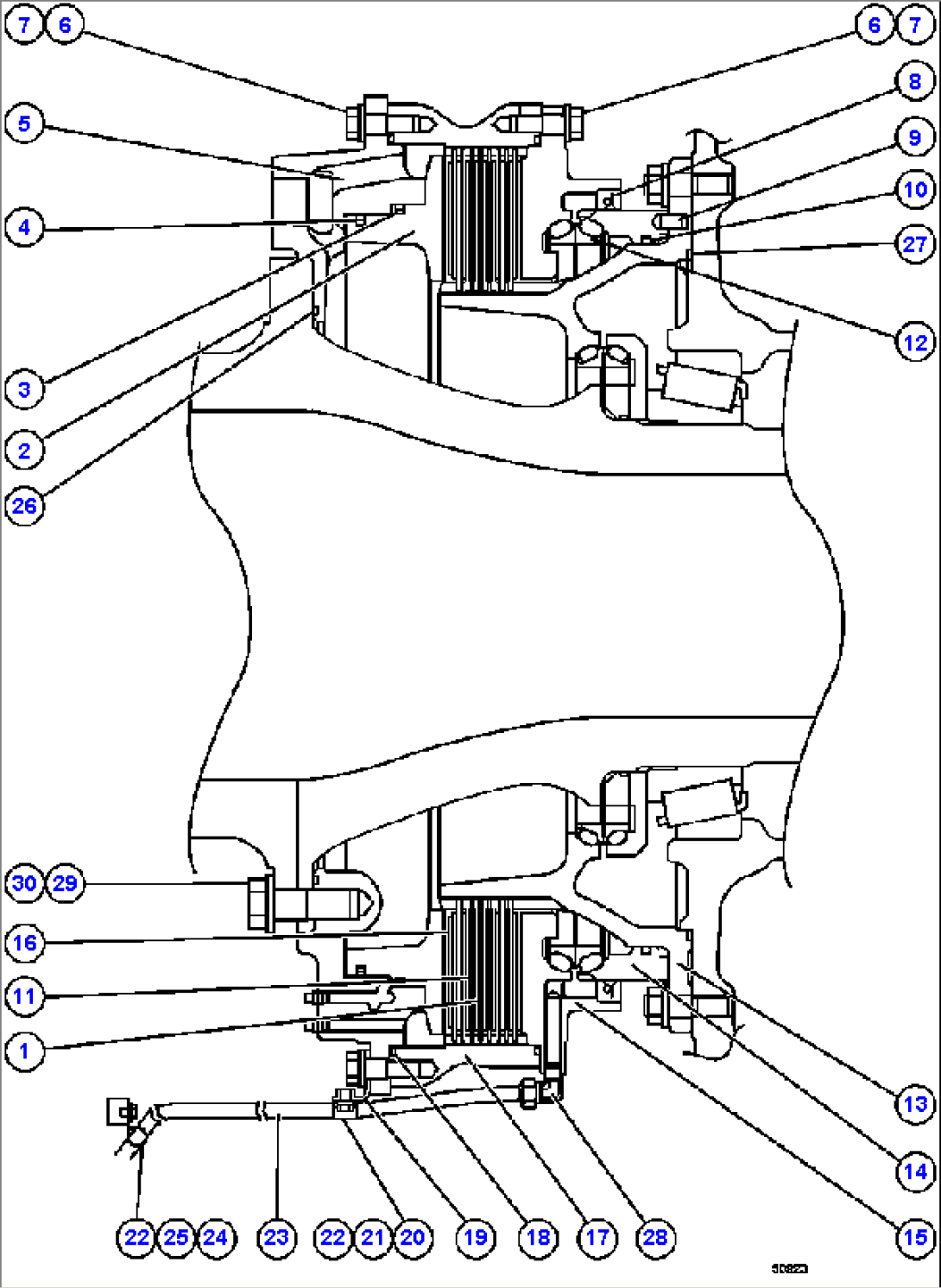 REAR BRAKE ASSEMBLY 1/2