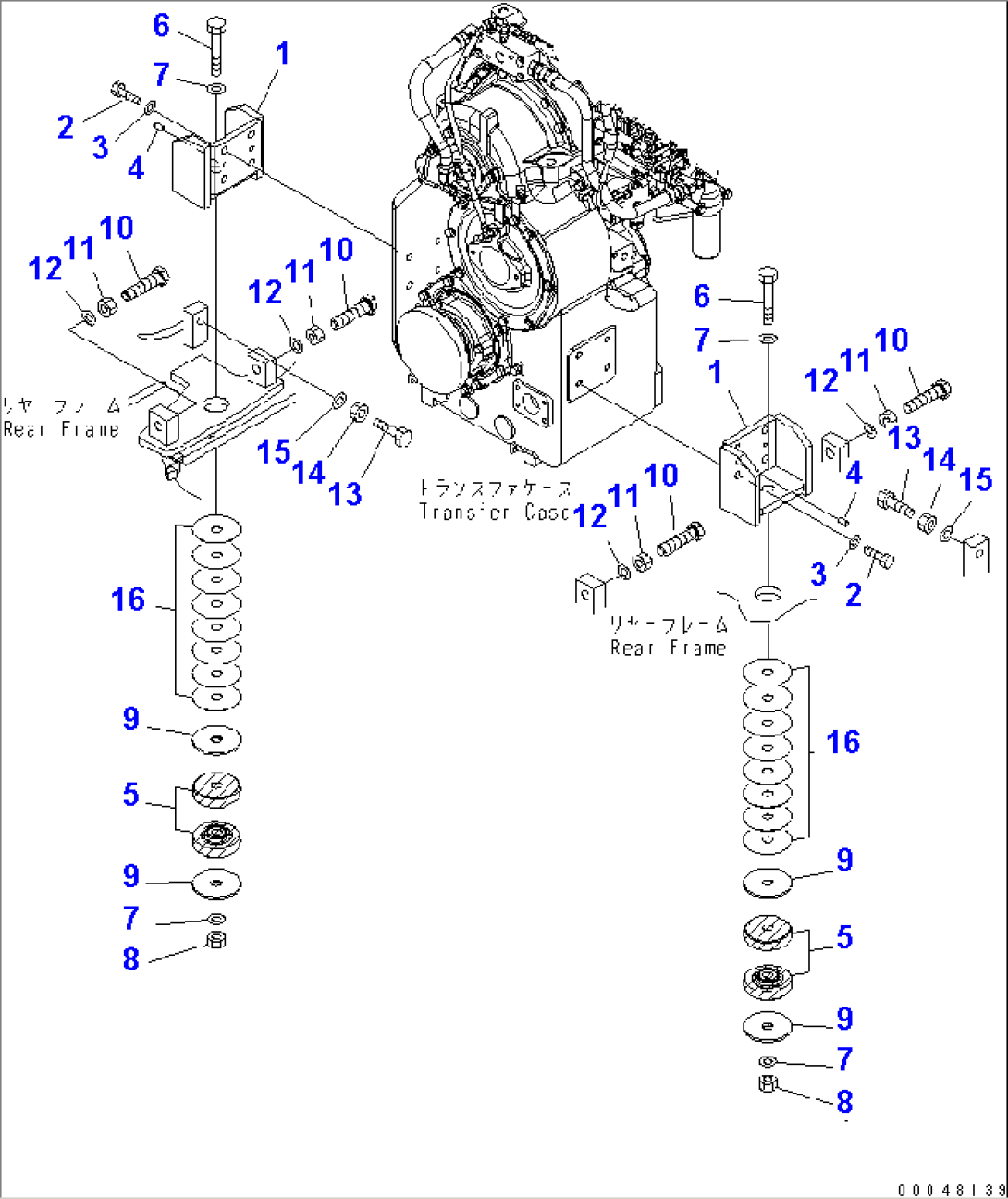 TORQUE CONVERTER AND TRANSMISSION MOUNTS(#55001-)