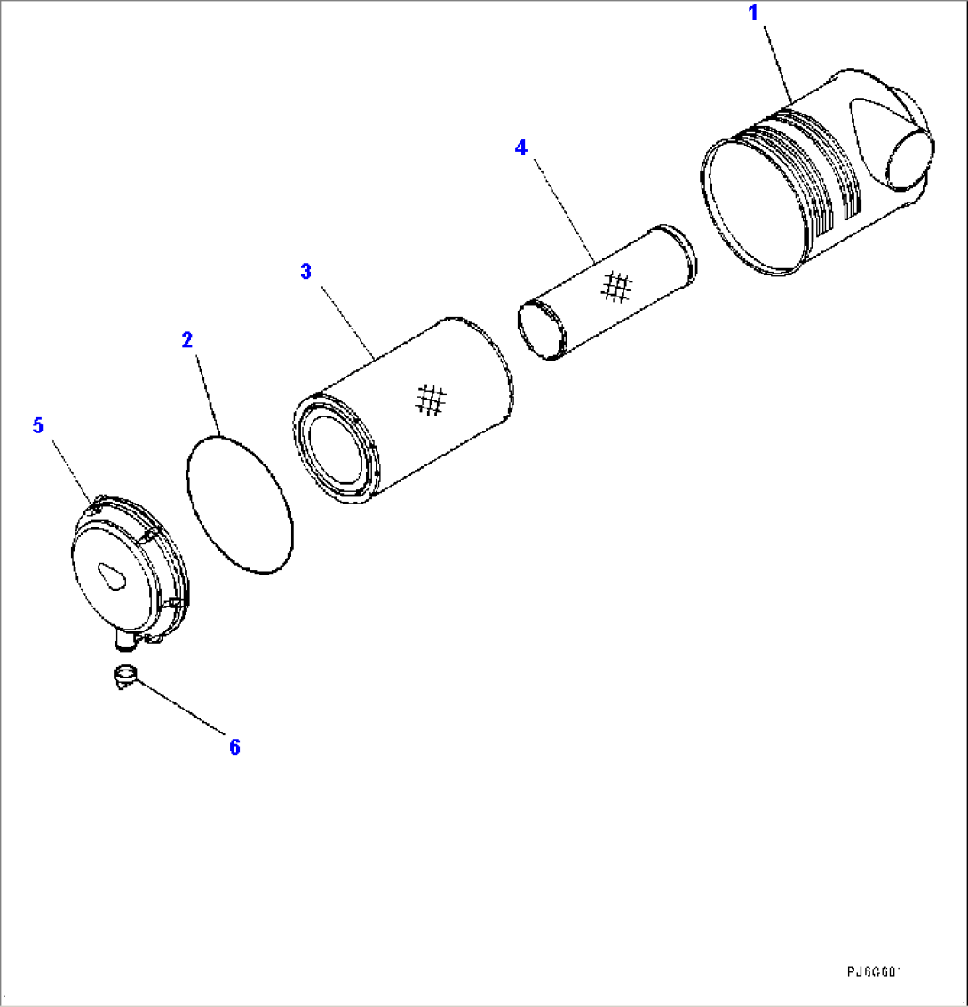 Air Cleaner and Fuel Tank Group, Air Cleaner Assembly (#2848-)