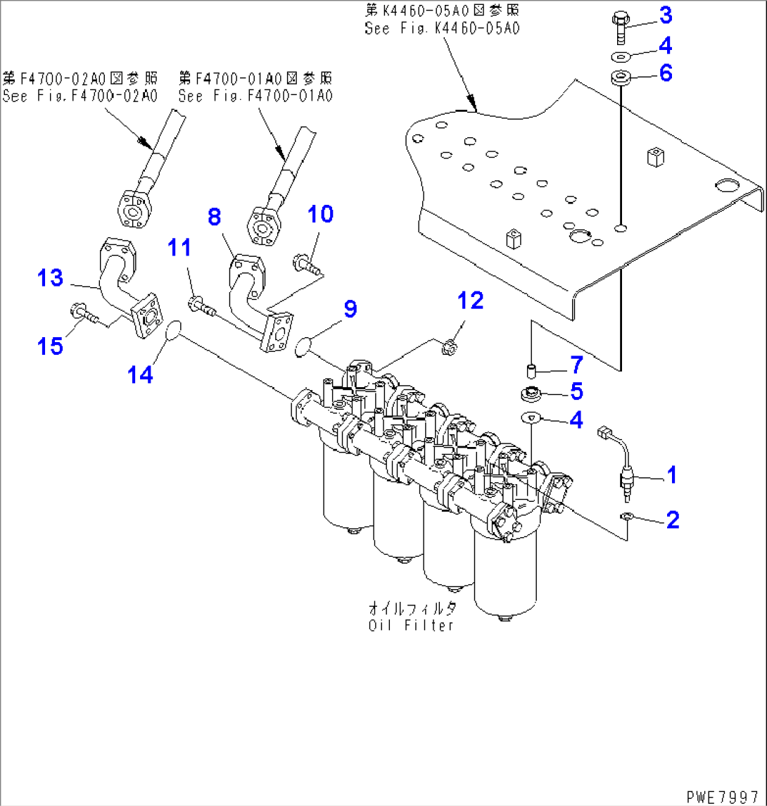 TORQUE CONVERTER AND TRANSMISSION LINE (OIL FILTER PIPING)(#50001-51074)