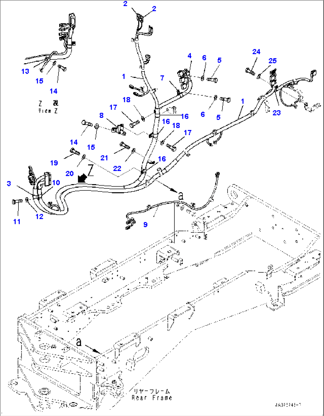 Rear Wiring Harness, Wiring Harness (#1001-)