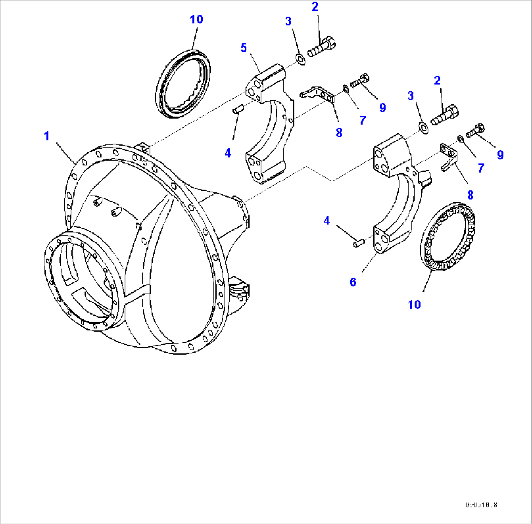Rear Axle, Differential (1/3) (#10000-)