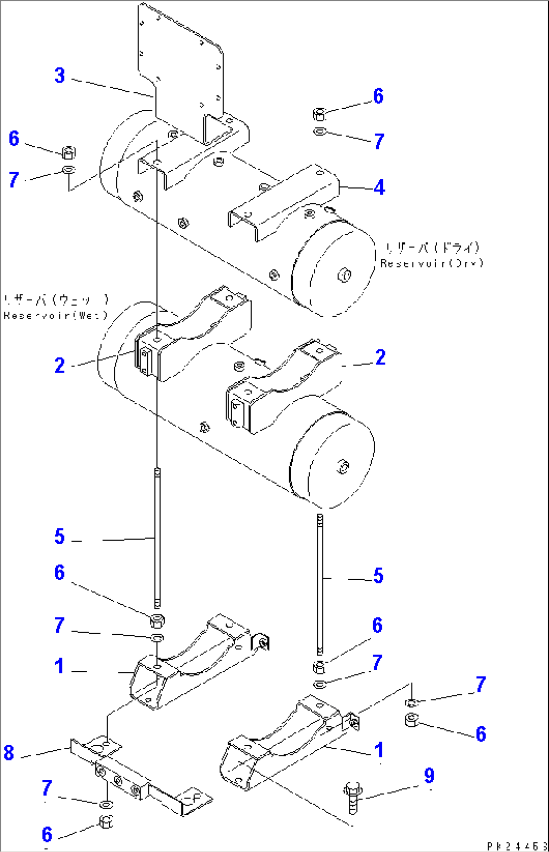 AIR TANK AND EQUIPMENT (BRACKET)(#1001-1200)