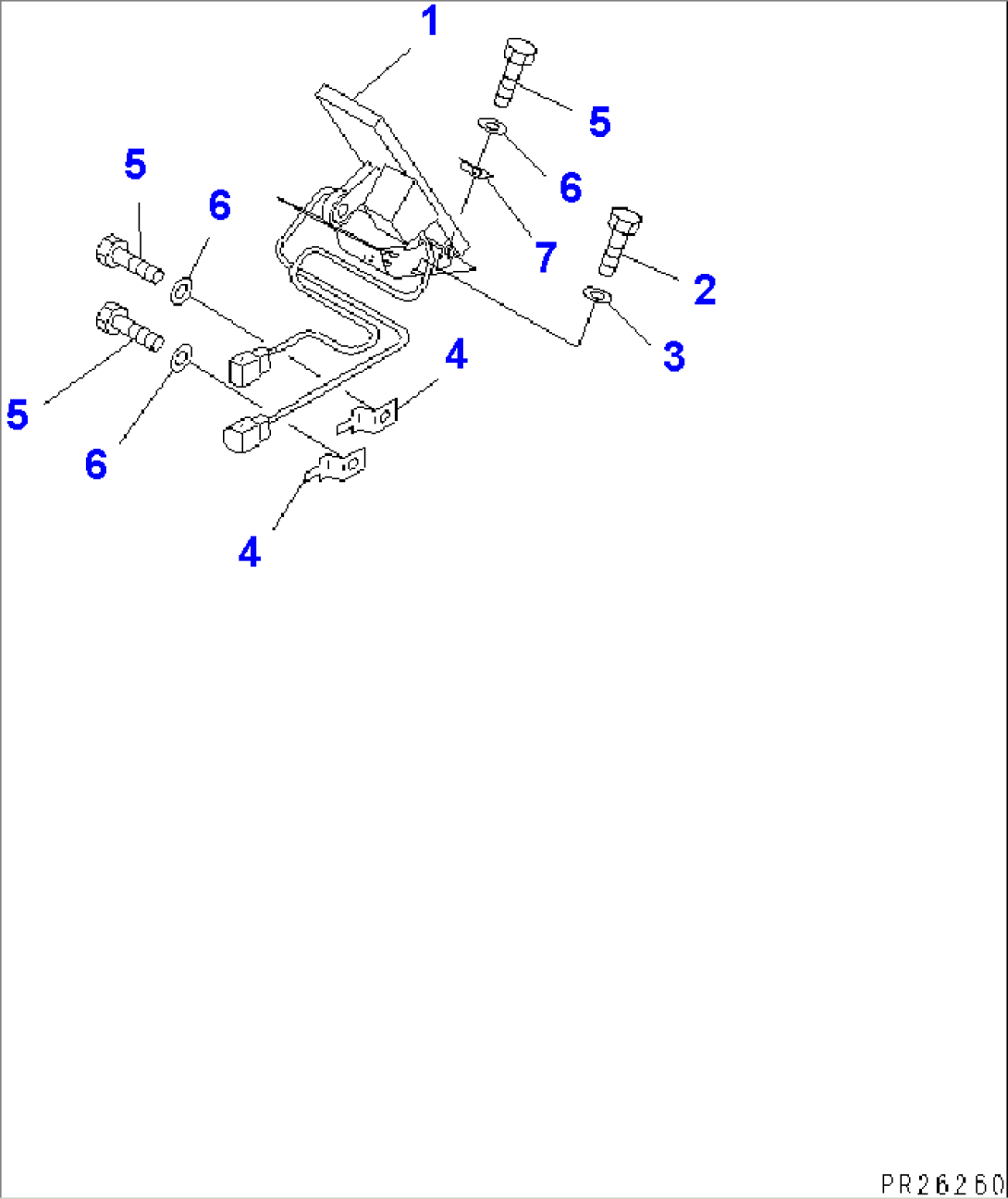 CAB INTERIOR (TOE BOARD) (R.H.) (2/3)(#1013-)