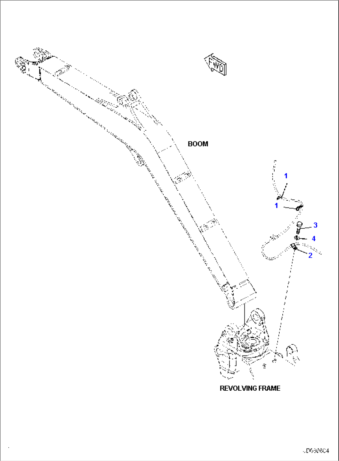 BOOM, 2-ATTACHMENT, MOUNTING