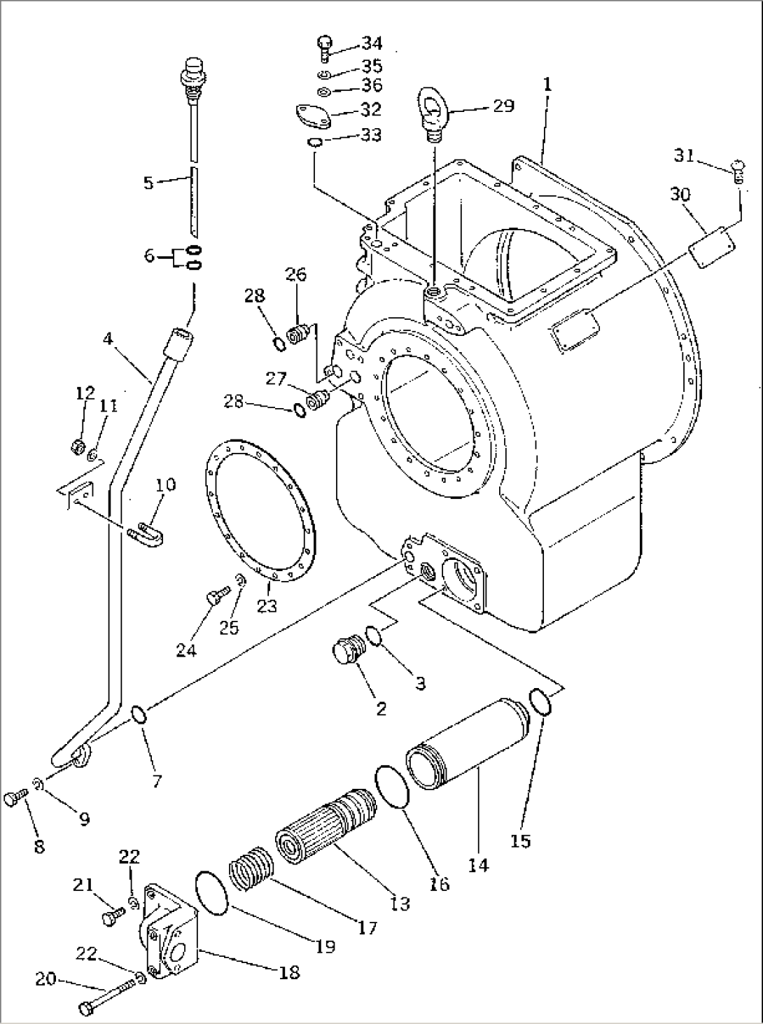 TORQFLOW TRANSMISSION CASE (NOISE SUPPRESSION FOR EC)(#15908-16500)