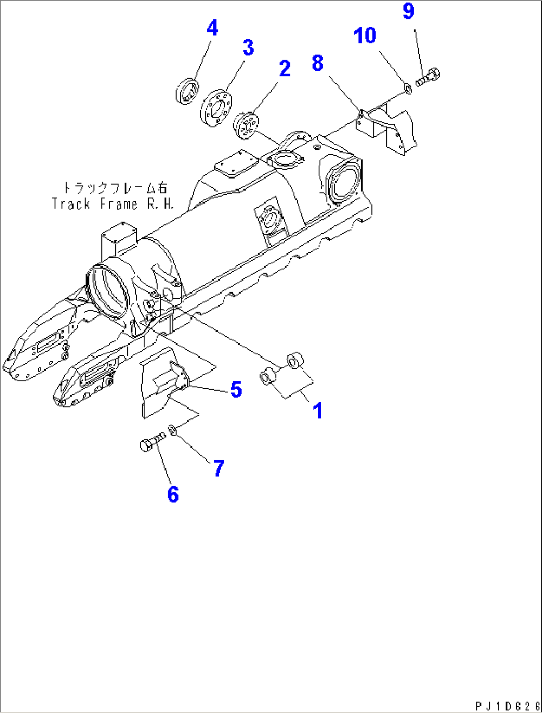 TRACK FRAME COVER (R.H.) (COLD WEATHER (B) SPEC.)
