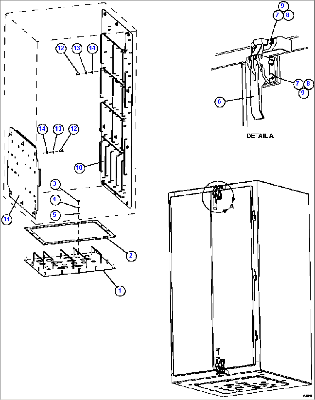 AUXILIARY CONTROL CABINET STRUCTURE 2/2