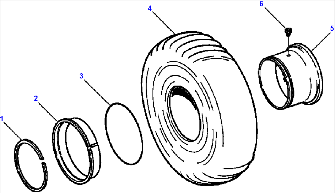 TIRES AND WHEELS - 13.0 X 24 510C ONLY