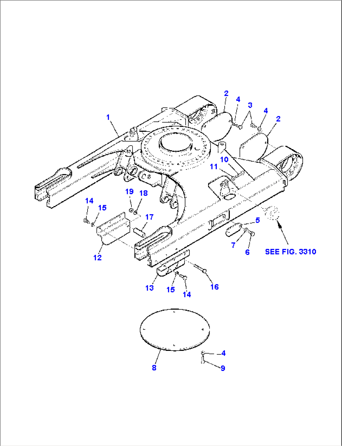 UNDER CARRIAGE (FOR STEEL SHOE)
