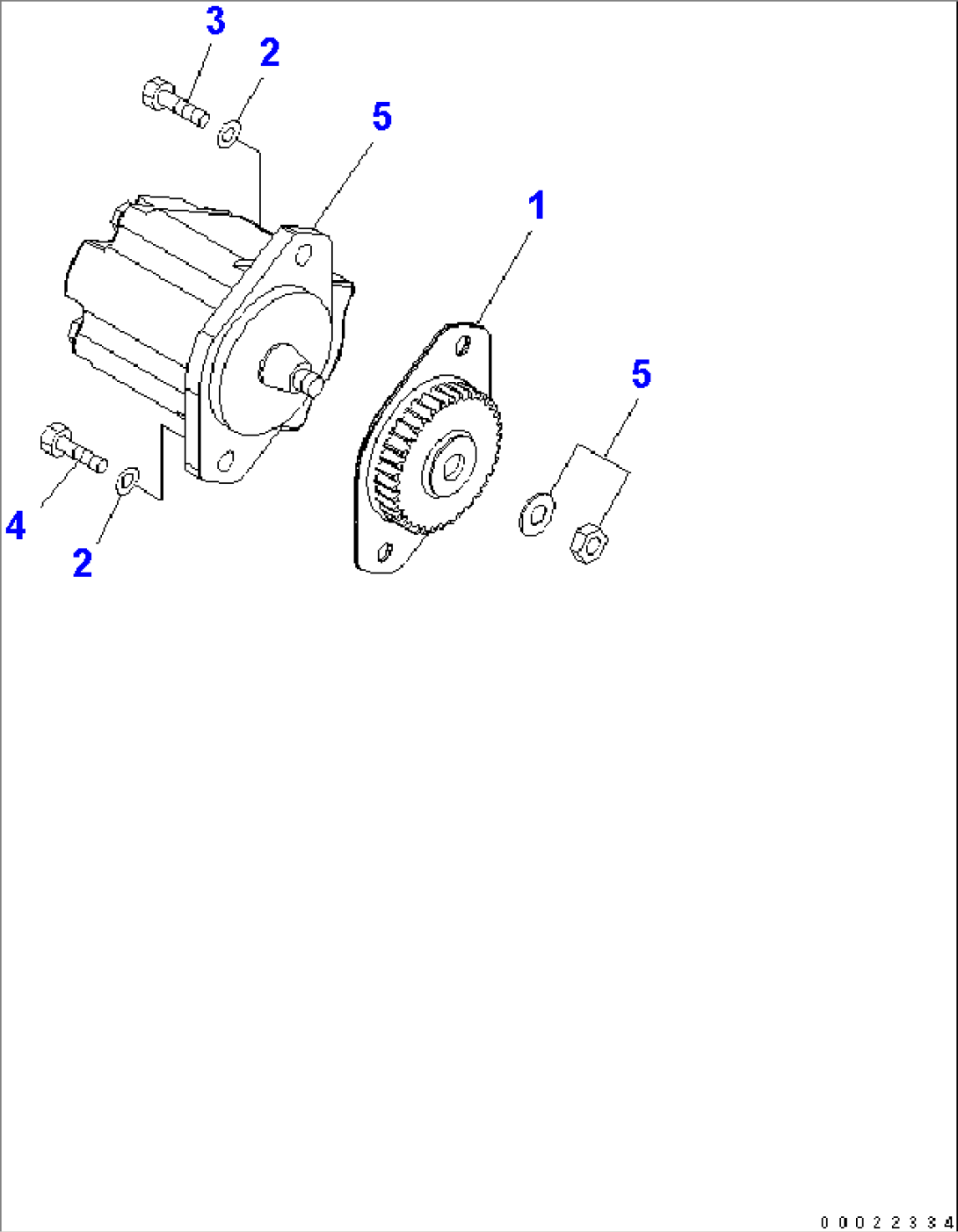 STEERING LINE (UPPER) (HYDRAULIC GEAR PUMP)